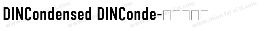 DINCondensed DINConde字体转换